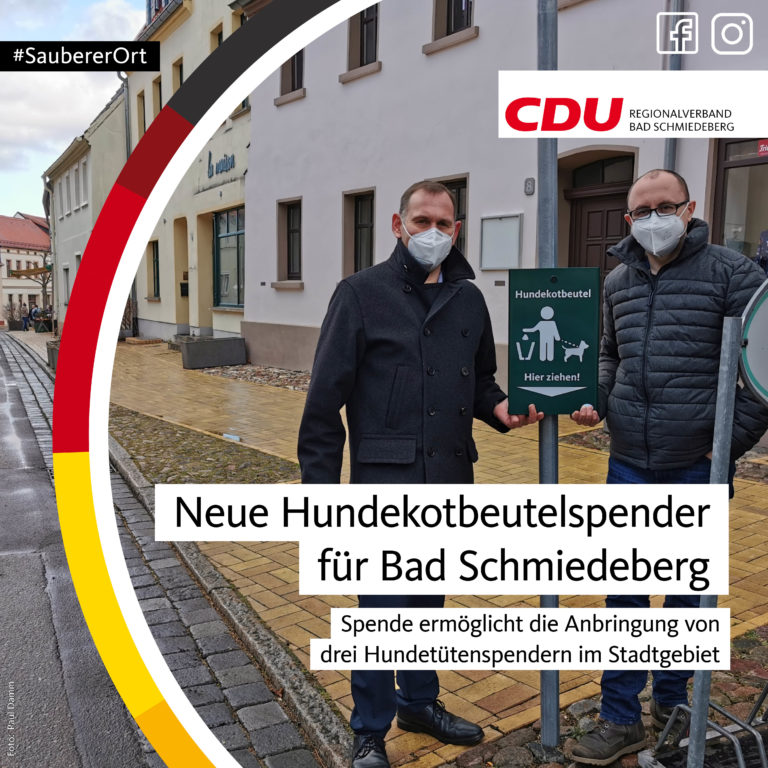 Neue Hundekotbeutelspender für Bad Schmiedeberg